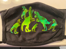 Load image into Gallery viewer, Holographic Dinosaur Face Mask
