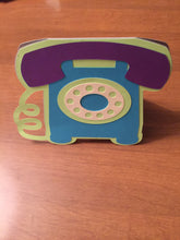 Load image into Gallery viewer, Telephone Shaped Card
