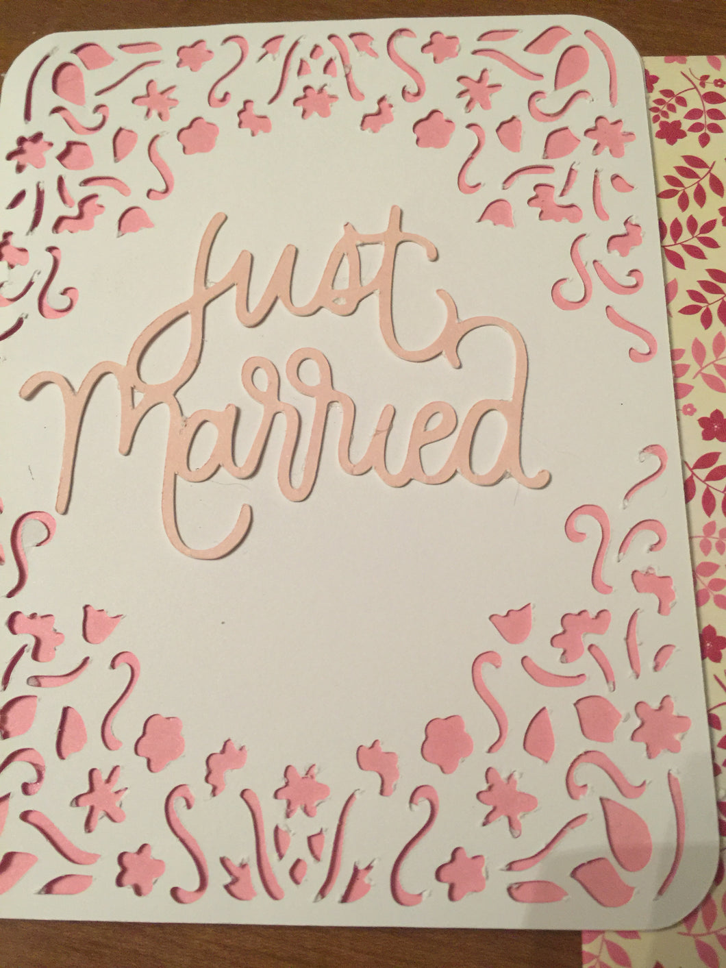 Just Married Greeting Card