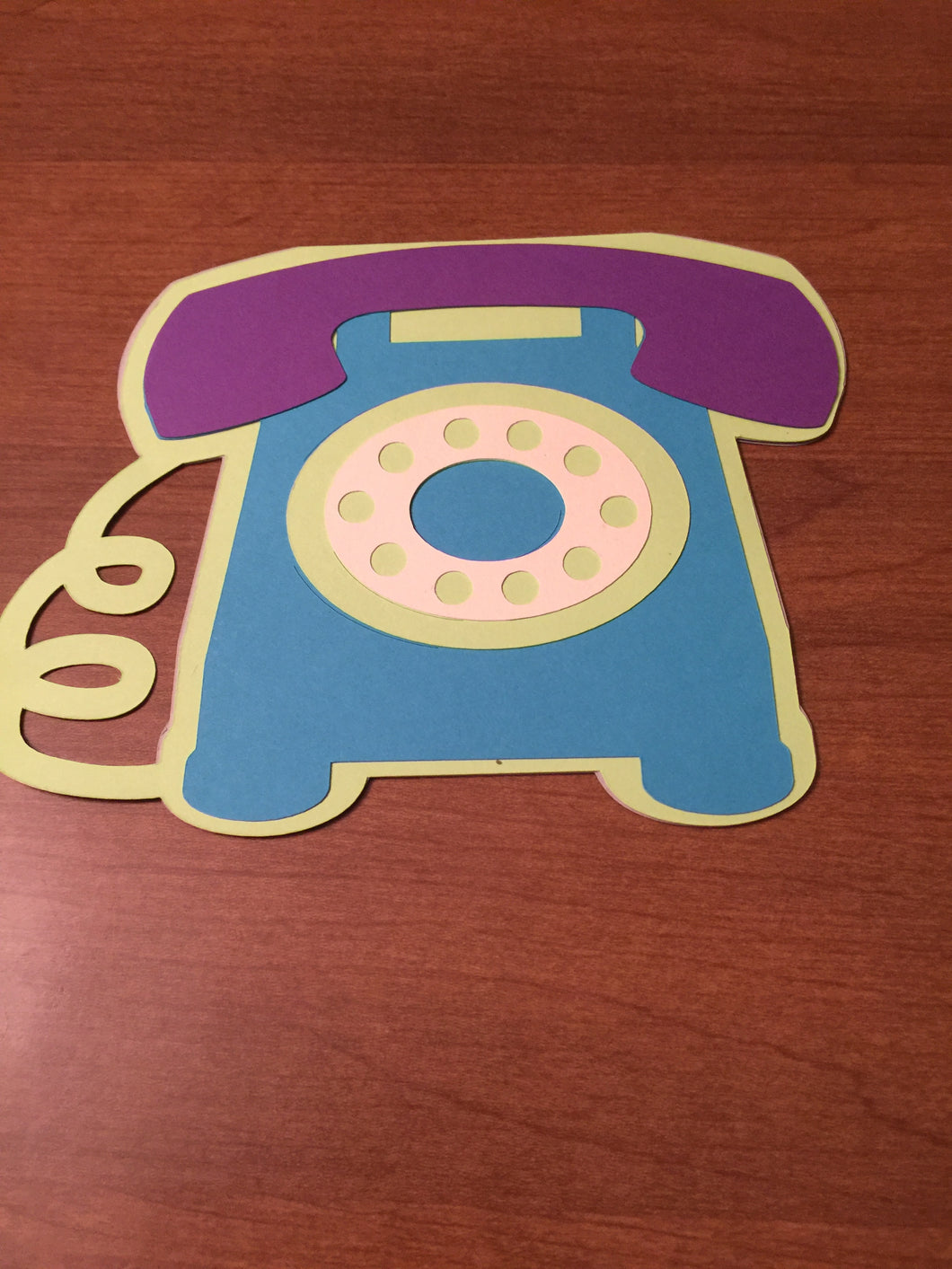 Telephone Shaped Card